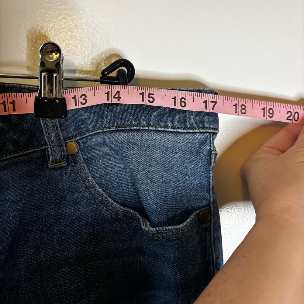 Measure & Made Classic Blue Skinny Ankle Jeans - Picture 2 of 13